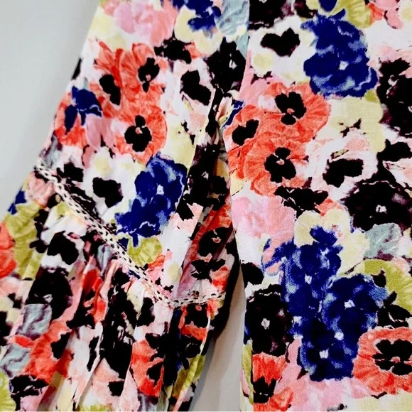 Anthropologie MAEVE Flowy Floral Boho Blouse - Picture 6 of 11